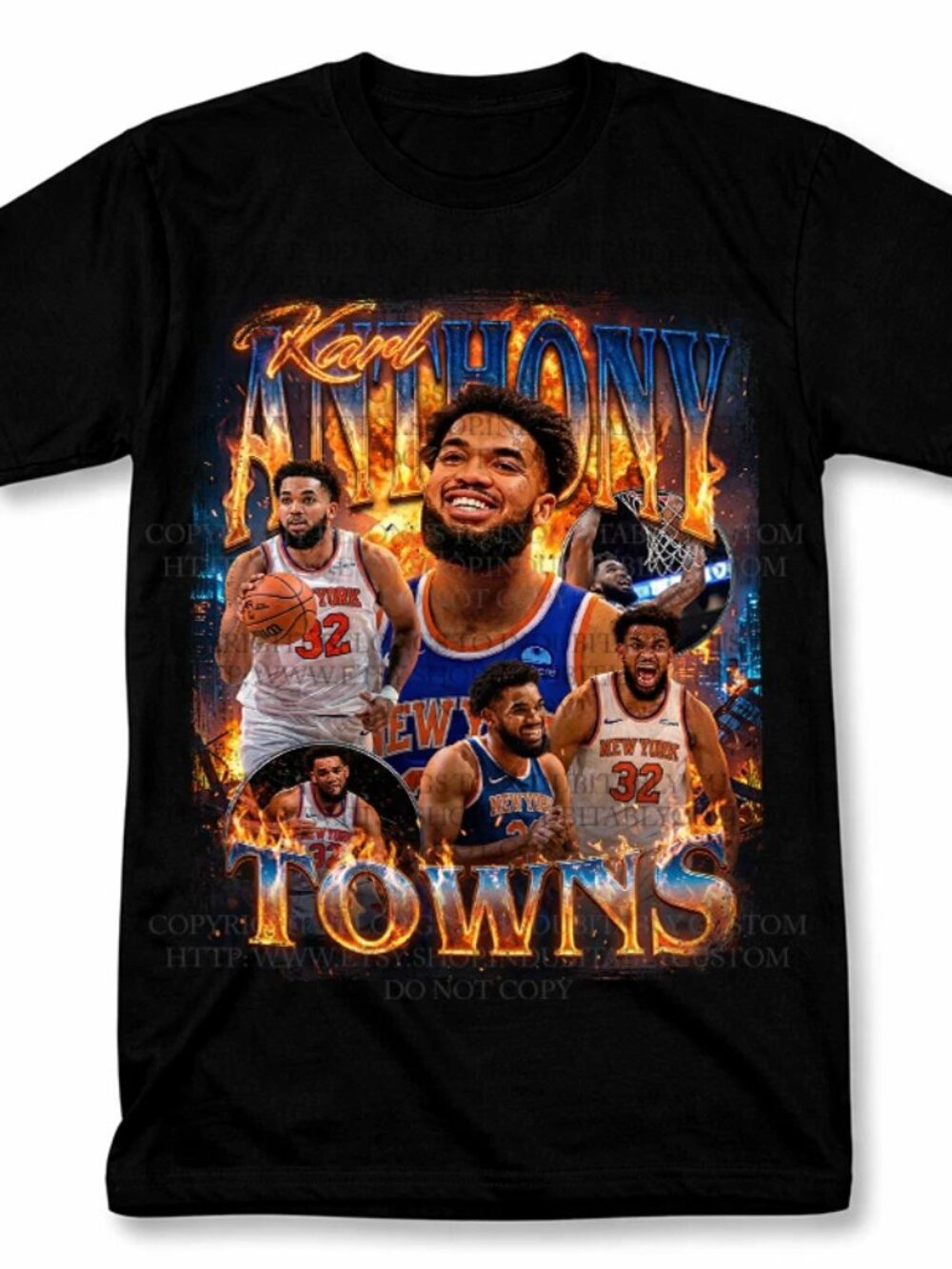 Rep your favorite New York basketball  Karl-Anthony Towns Graphic T Shirt 257